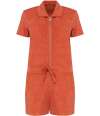 NS5002 Native Spirit Ladies Terry Towel Short Overall Sweet Pomelo colour image